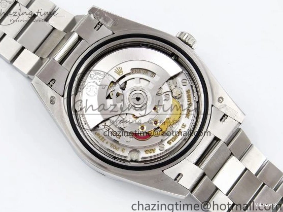 Stick Steel SS 40 Dial (Gain V3 Light JDF Weight) President Green DayDate on VR3255 904L Bracelet 0401